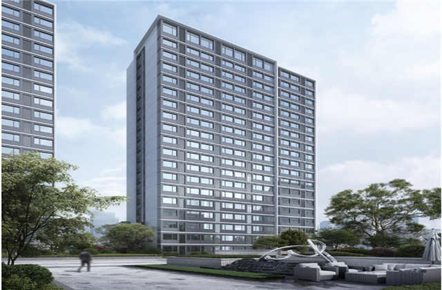 杭州市首座近零能耗住宅建筑临安J9九游宸锦学府主体结顶